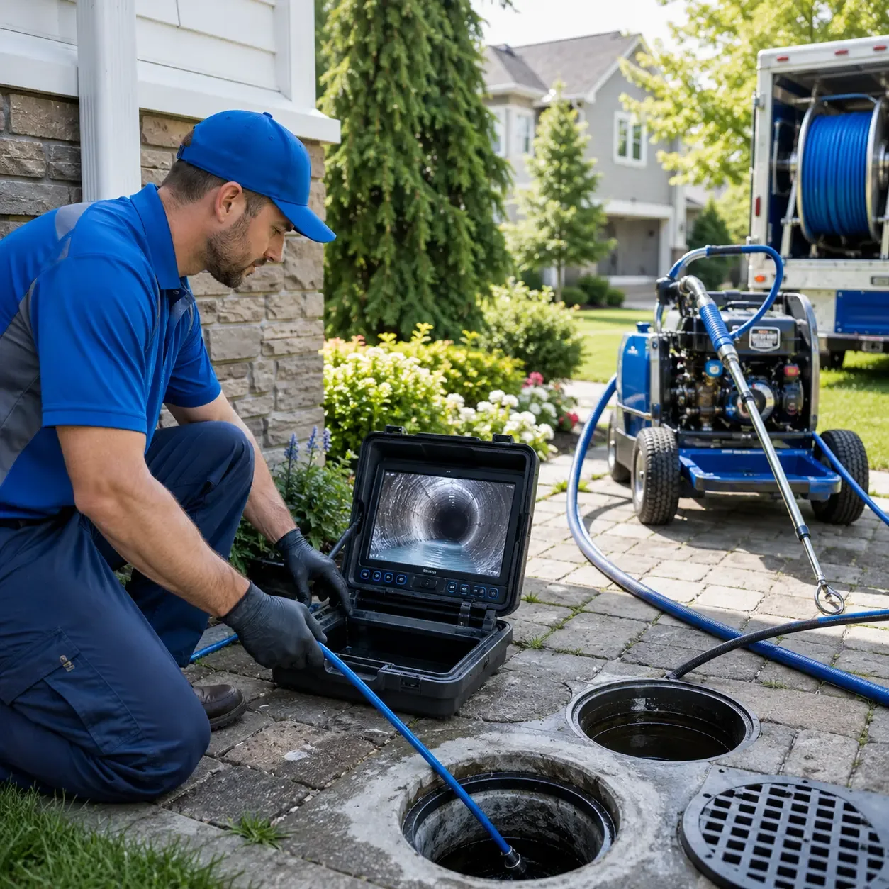 Outdoor drain cleaning professionals serving Bakerstown, PA